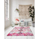 Tapis rose en laine kilim Love Vintage