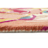 Tapis multicolore en laine floral Splash Bouquet