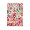 Tapis multicolore en laine floral Splash Bouquet