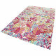 Tapis multicolore en laine floral Splash Bouquet