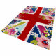 Tapis anglais floral à courtes mèches multicolore Bloom Kingdom