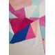 Tapis graphique multicolore en laine Triangulum