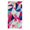 Tapis graphique multicolore en laine Triangulum