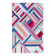 Tapis multicolore graphique en laine Linear