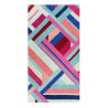 Tapis multicolore graphique en laine Linear