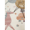 Tapis enfant blanc en polypropylène Sunny Unicorn