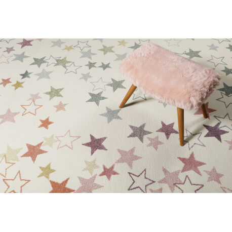 Tapis Esprit Home pour enfant étoilé blanc Esterya