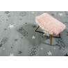 Tapis pour chambre enfant argenté Yoda Esprit Home