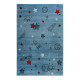 Tapis pour chambre enfant bleu Yoda Esprit Home