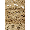 Tapis rond plat brun en jute Crochet Nature Esprit Home