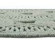 Tapis rond vert uni plat Esprit Home Crochet Nature