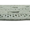 Tapis rond vert uni plat Esprit Home Crochet Nature