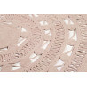 Tapis rond saumon uni plat Esprit Home Crochet Nature