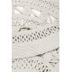 Tapis rond blanc uni plat Esprit Home Crochet Nature