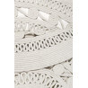 Tapis rond blanc uni plat Esprit Home Crochet Nature