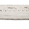 Tapis rond blanc uni plat Esprit Home Crochet Nature