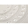 Tapis rond blanc uni plat Esprit Home Crochet Nature