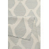 Tapis beige et bleu en laine plat design Rainns Kelim