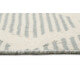 Tapis beige et bleu en laine plat design Rainns Kelim