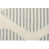 Tapis beige et bleu en laine plat design Rainns Kelim