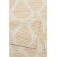 Tapis beige et orange en laine plat design Rainns Kelim