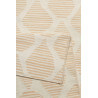 Tapis beige et orange en laine plat design Rainns Kelim