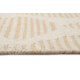 Tapis beige et orange en laine plat design Rainns Kelim