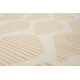 Tapis beige et orange en laine plat design Rainns Kelim