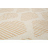 Tapis beige et orange en laine plat design Rainns Kelim