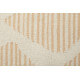 Tapis beige et orange en laine plat design Rainns Kelim