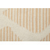 Tapis beige et orange en laine plat design Rainns Kelim