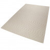 Tapis uni beige en laine plat Esprit Home Lotte Kelim