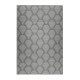 Tapis gris en laine plat design Rainns Kelim