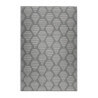 Tapis gris en laine plat design Rainns Kelim