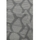 Tapis gris en laine plat design Rainns Kelim