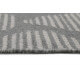 Tapis gris en laine plat design Rainns Kelim