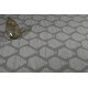 Tapis gris en laine plat design Rainns Kelim