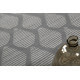 Tapis gris en laine plat design Rainns Kelim