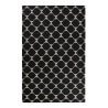 Tapis plat en laine géométrique noir Aaron Kelim Esprit Home