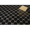 Tapis plat en laine géométrique noir Aaron Kelim Esprit Home