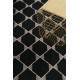 Tapis plat en laine géométrique noir Aaron Kelim Esprit Home