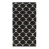 Tapis plat en laine géométrique noir Aaron Kelim Esprit Home