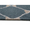 Tapis plat en laine géométrique vert foncé Aaron Kelim Esprit Home