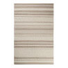 Tapis rayé sable et taupe pour salon plat Hudson Kelim Esprit Home