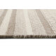 Tapis rayé sable et taupe pour salon plat Hudson Kelim Esprit Home