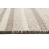 Tapis rayé sable et taupe pour salon plat Hudson Kelim Esprit Home