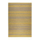 Tapis rayé jaune et taupe pour salon plat Hudson Kelim Esprit Home