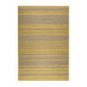 Tapis rayé jaune et taupe pour salon plat Hudson Kelim Esprit Home