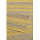 Tapis rayé jaune et taupe pour salon plat Hudson Kelim Esprit Home