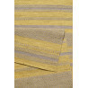 Tapis rayé jaune et taupe pour salon plat Hudson Kelim Esprit Home